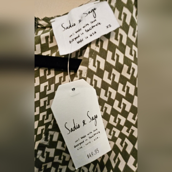 SADIE and SAGE Boho knee-length dress. Women's XS - Picture 4 of 6